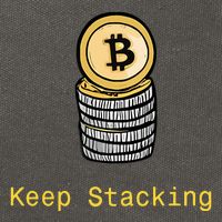 Bitcoin Keep Stacking Cotton Canvas Backpack