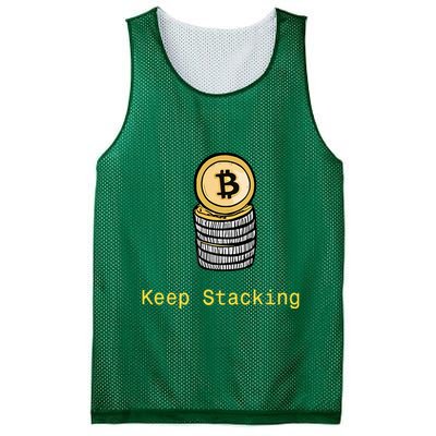Bitcoin Keep Stacking Mesh Reversible Basketball Jersey Tank