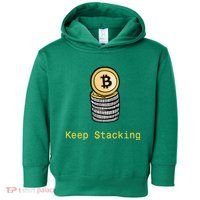 Bitcoin Keep Stacking Toddler Hoodie
