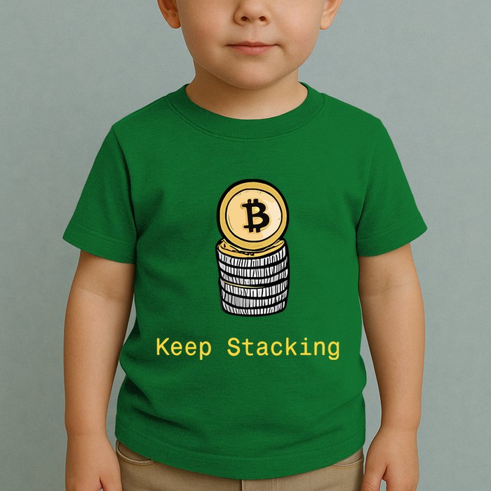 Bitcoin Keep Stacking Toddler T-Shirt