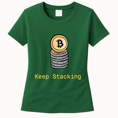 Bitcoin Keep Stacking Womens T-Shirt