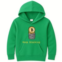 Bitcoin Keep Stacking Kids Hoodie