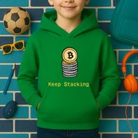Bitcoin Keep Stacking Kids Hoodie