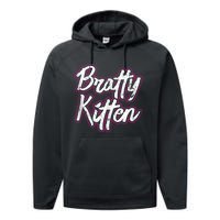 Bratty Kitten Sexy Fetish Submissive Slave Bdsm Kink Performance Fleece Hoodie