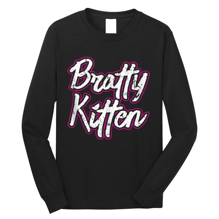 Bratty Kitten Sexy Fetish Submissive Slave Bdsm Kink Long Sleeve Shirt