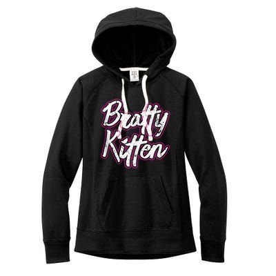 Bratty Kitten Sexy Fetish Submissive Slave Bdsm Kink Women's Fleece Hoodie