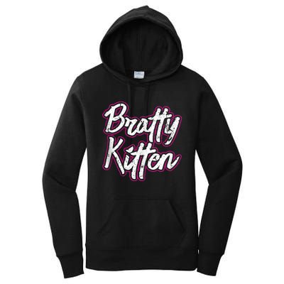 Bratty Kitten Sexy Fetish Submissive Slave Bdsm Kink Women's Pullover Hoodie