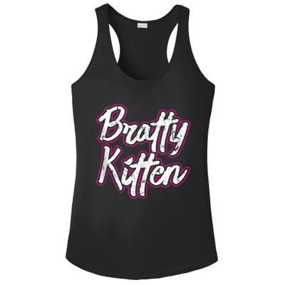 Bratty Kitten Sexy Fetish Submissive Slave Bdsm Kink Ladies PosiCharge Competitor Racerback Tank