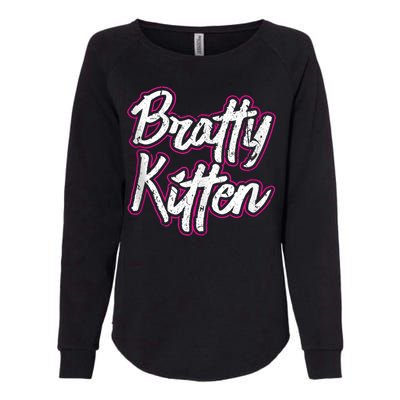 Bratty Kitten Sexy Fetish Submissive Slave Bdsm Kink Womens California Wash Sweatshirt