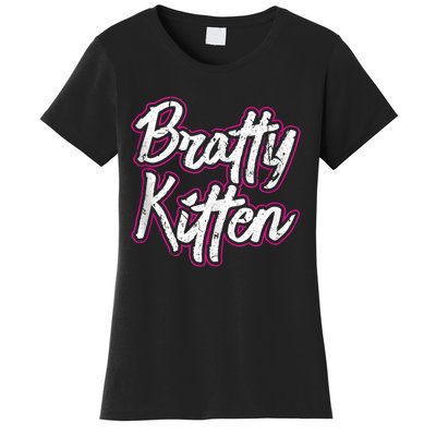 Bratty Kitten Sexy Fetish Submissive Slave Bdsm Kink Women's T-Shirt