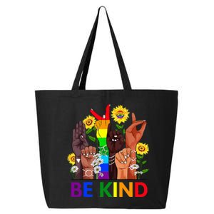 Be Kind Sign Language Kindness We Wear Orange For Unity Day 25L Jumbo Tote