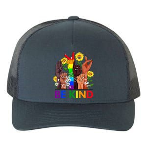 Be Kind Sign Language Kindness We Wear Orange For Unity Day Yupoong Adult 5-Panel Trucker Hat