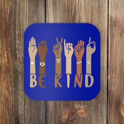 Be Kind Sign Language Hand Talking Teachers Interpreter Asl Cool Gift Coaster