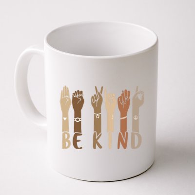 Be Kind Sign Language Hand Talking Teachers Interpreter Asl Cool Gift Coffee Mug