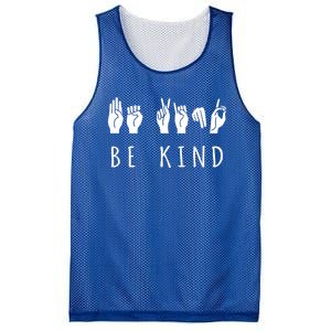 Be Kind Sign Language Gift Asl Gift Mesh Reversible Basketball Jersey Tank