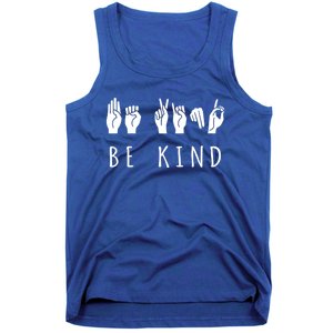 Be Kind Sign Language Gift Asl Gift Tank Top