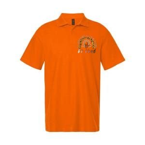 Be Kind Sign Language Rainbow Leopard Black Orange Unity Day Softstyle Adult Sport Polo