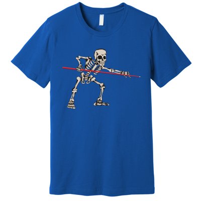 Billiard Kö Skeleton Halloween Fan Costume Snooker Outfit Gift Premium T-Shirt