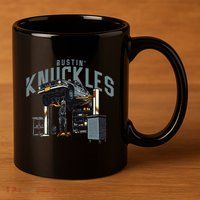 Bustin Knuckles Skeleton Auto Mechanic 11oz C Handle Ceramic Mug