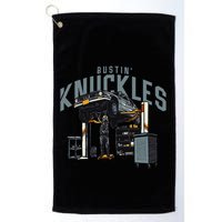Bustin Knuckles Skeleton Auto Mechanic Golf Towel
