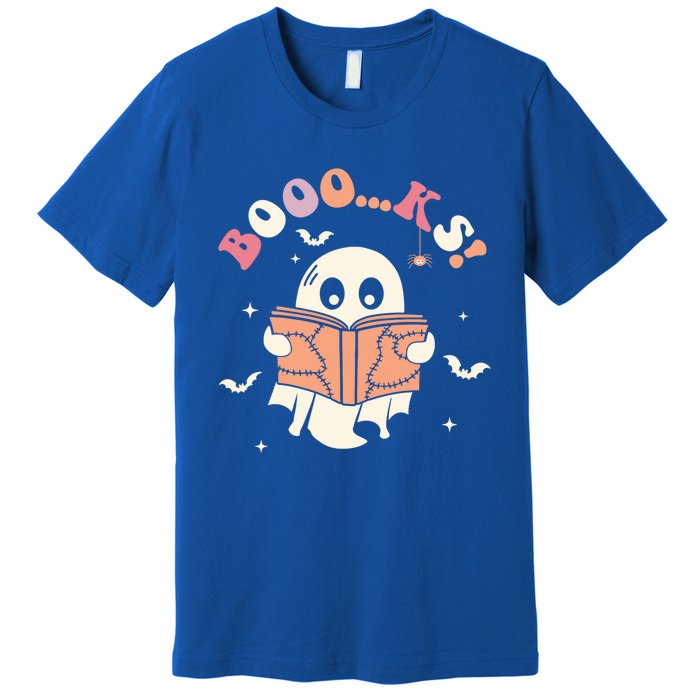 Booo Ks Spooky Season Ghost Halloween Trick Or Treat Retro Gift Premium T-Shirt