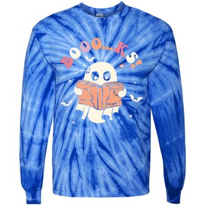 Booo Ks Spooky Season Ghost Halloween Trick Or Treat Retro Gift Tie-Dye Long Sleeve Shirt