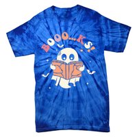 Booo Ks Spooky Season Ghost Halloween Trick Or Treat Retro Gift Tie-Dye T-Shirt