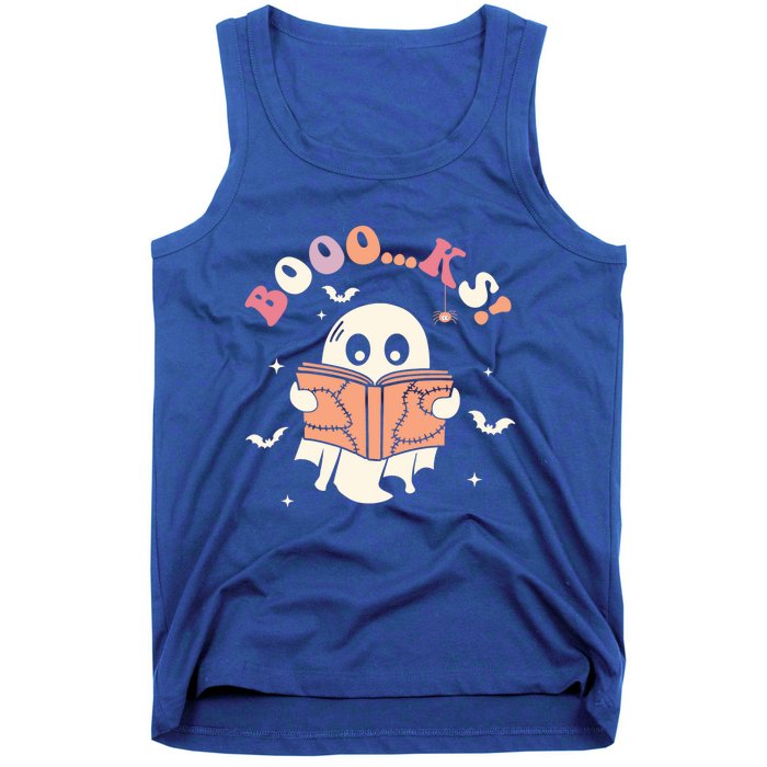 Booo Ks Spooky Season Ghost Halloween Trick Or Treat Retro Gift Tank Top