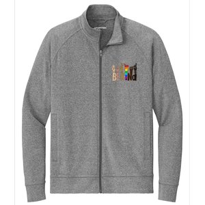 Be Kind Sign Language LGBT Anti-Racism Kindness Raise Hand Stretch Full-Zip Cadet Jacket