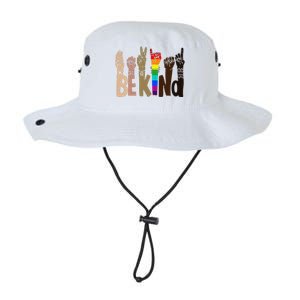 Be Kind Sign Language LGBT Anti-Racism Kindness Raise Hand Legacy Cool Fit Booney Bucket Hat