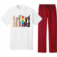 Be Kind Sign Language LGBT Anti-Racism Kindness Raise Hand Pajama Set