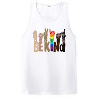 Be Kind Sign Language LGBT Anti-Racism Kindness Raise Hand PosiCharge Competitor Tank