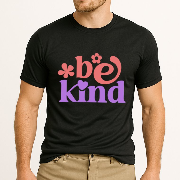 Be Kins Spring Floral Cooling Performance Crew T-Shirt
