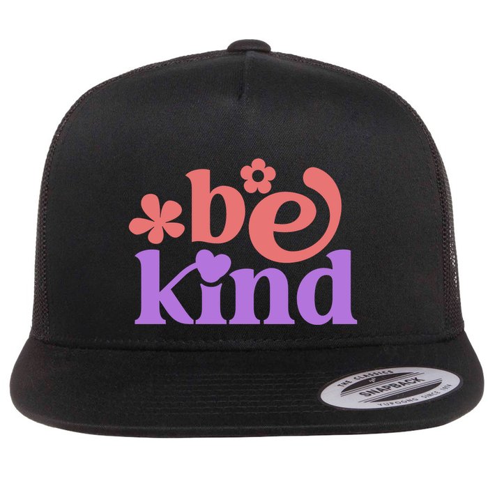 Be Kins Spring Floral Flat Bill Trucker Hat