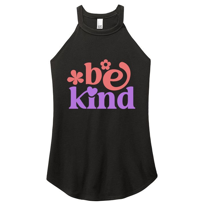 Be Kins Spring Floral Women's Perfect Tri Rocker Tank