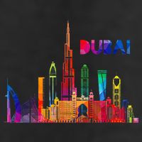 Burj Khalifa Skyscraper Royalty Dubai Uae 7 Panel Mesh Trucker Snapback Hat