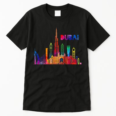 Burj Khalifa Skyscraper Royalty Dubai Uae Tall T-Shirt