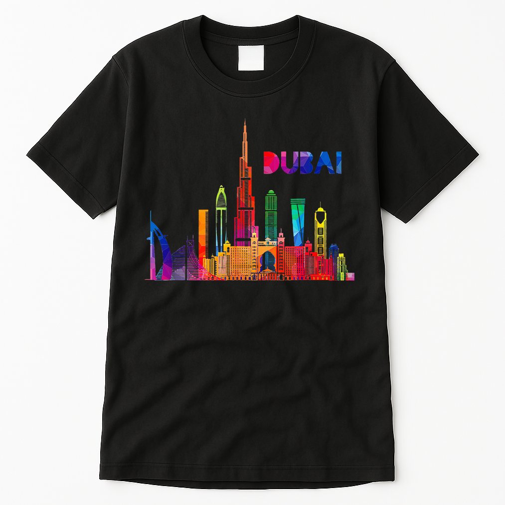 Burj Khalifa Skyscraper Royalty Dubai Uae Tall T-Shirt