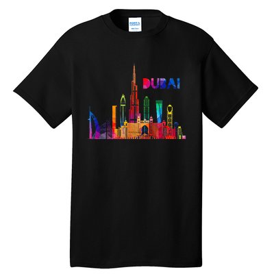 Burj Khalifa Skyscraper Royalty Dubai Uae Tall T-Shirt