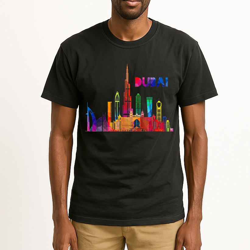 Burj Khalifa Skyscraper Royalty Dubai Uae Tall T-Shirt