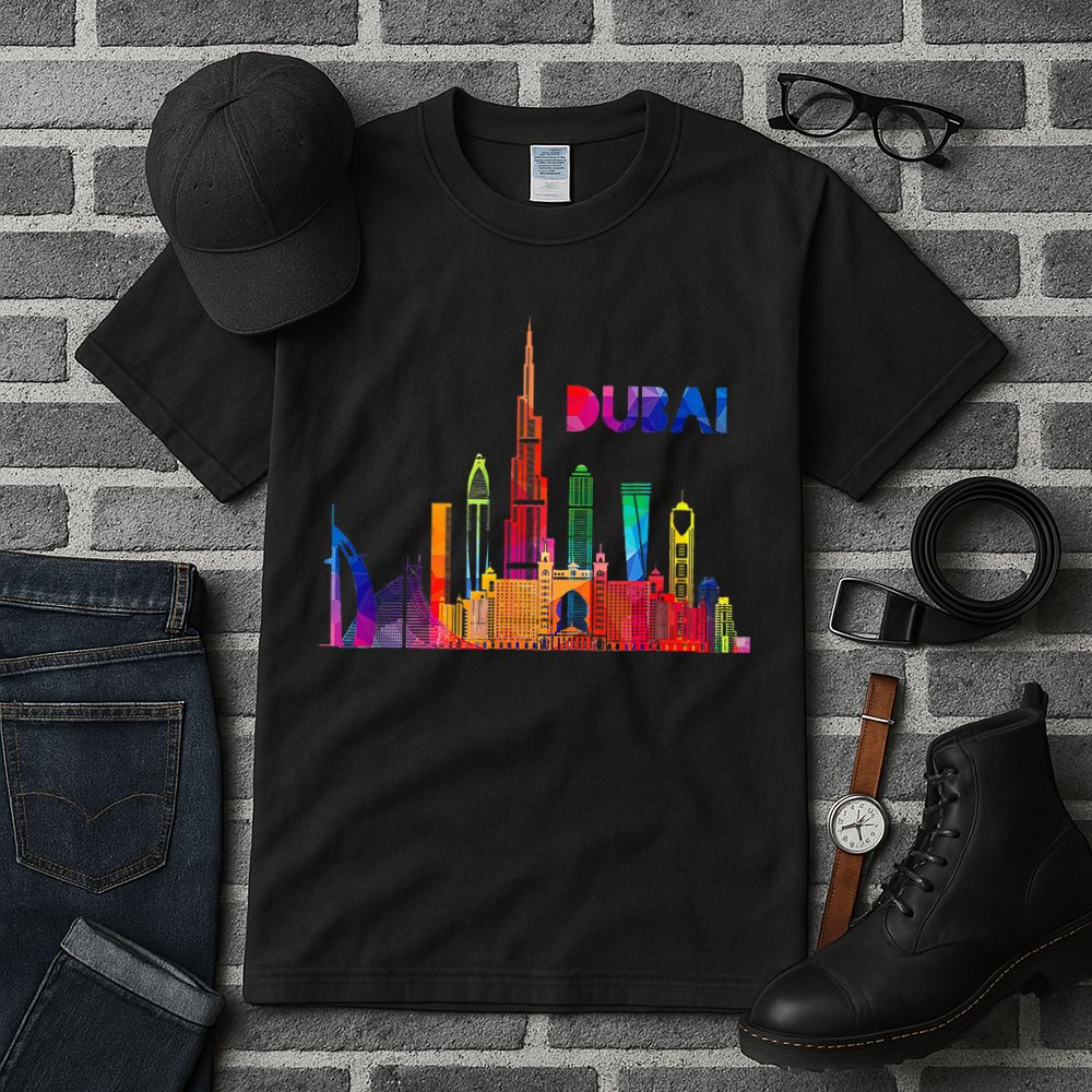 Burj Khalifa Skyscraper Royalty Dubai Uae Tall T-Shirt