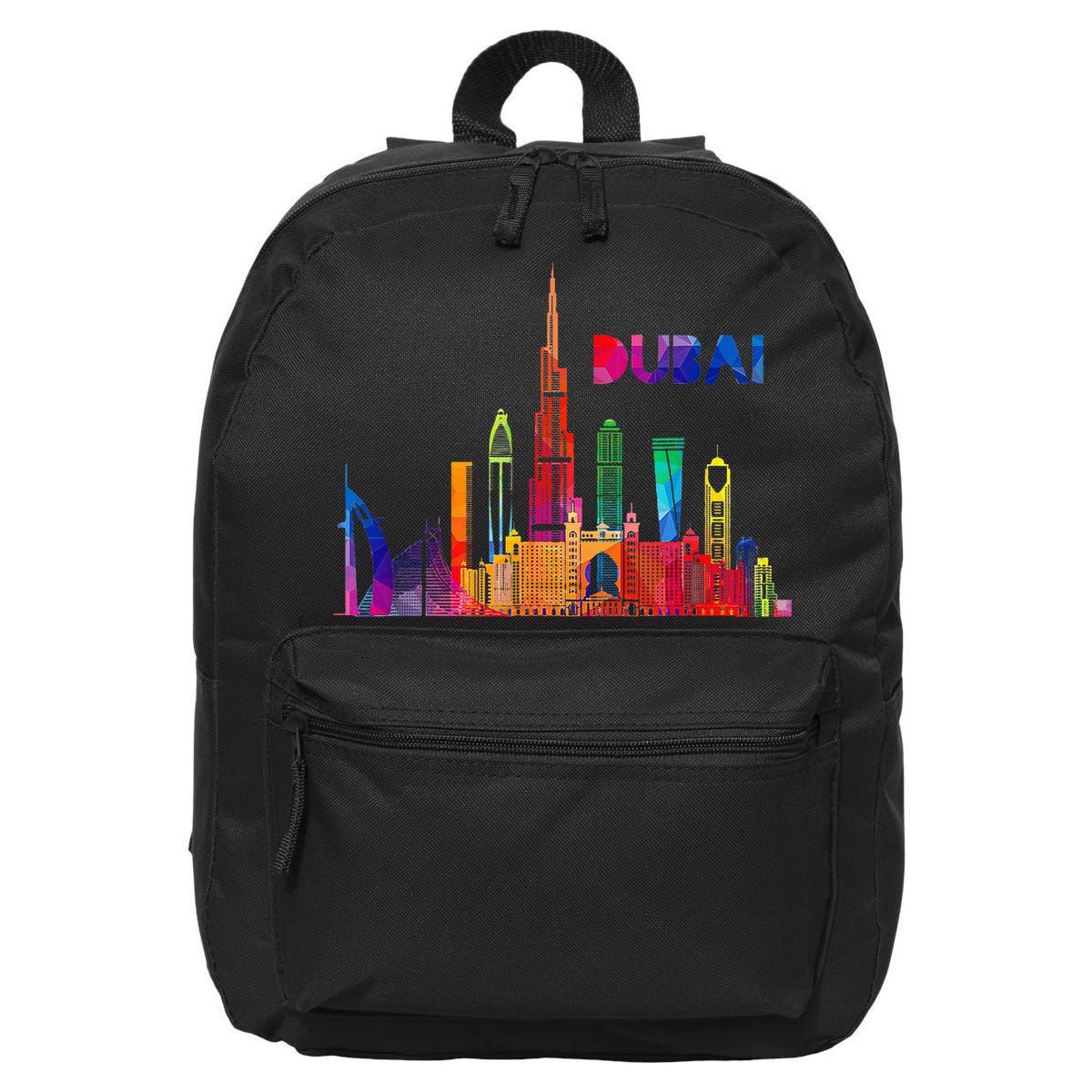 Burj Khalifa Skyscraper Royalty Dubai Uae 16 in Basic Backpack