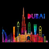 Burj Khalifa Skyscraper Royalty Dubai Uae 16 in Basic Backpack