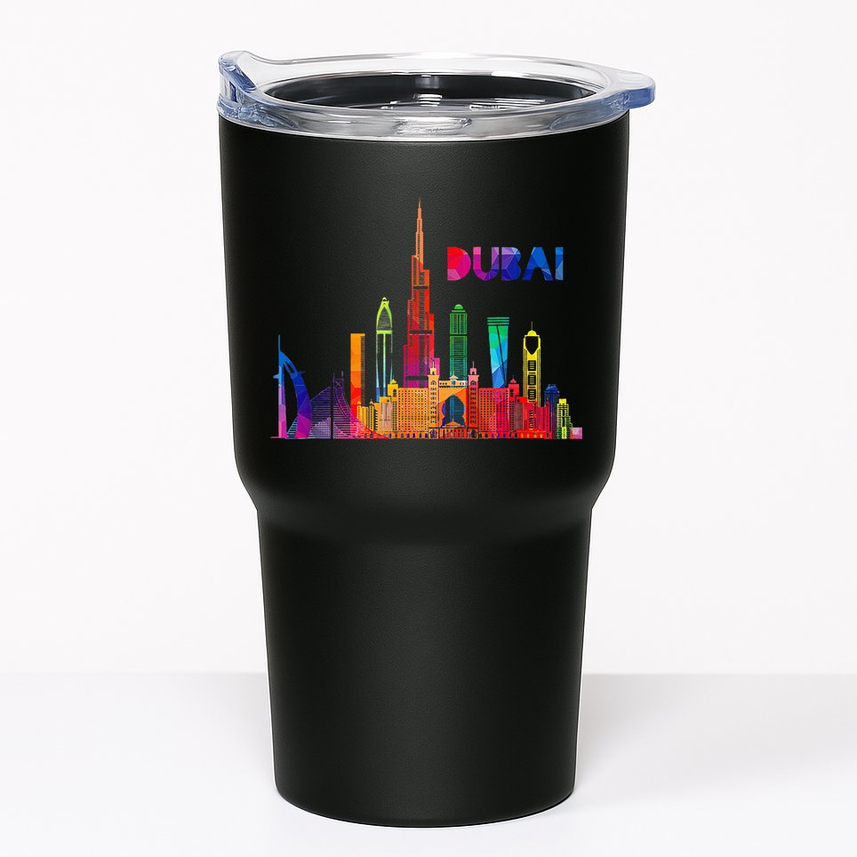 Burj Khalifa Skyscraper Royalty Dubai Uae Tumbler