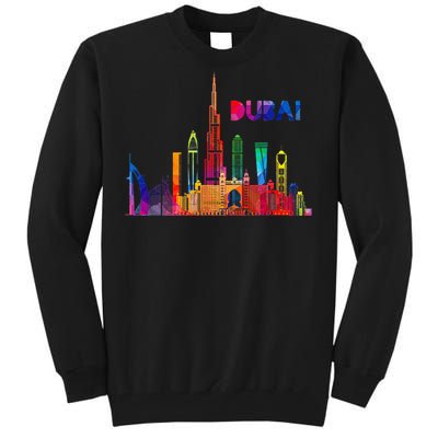 Burj Khalifa Skyscraper Royalty Dubai Uae Tall Sweatshirt