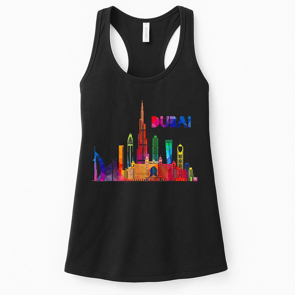 Burj Khalifa Skyscraper Royalty Dubai Uae Womens Tank Top