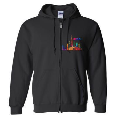 Burj Khalifa Skyscraper Royalty Dubai Uae Full Zip Hoodie