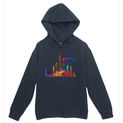 Burj Khalifa Skyscraper Royalty Dubai Uae Urban Pullover Hoodie