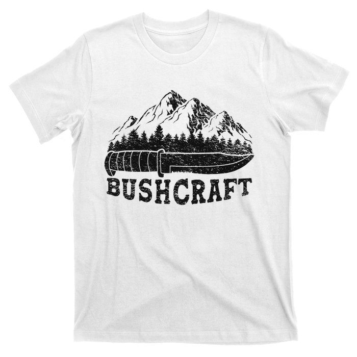 Bushcraft Knife Survival Outdoor Nature Forest Wilderness T-Shirt