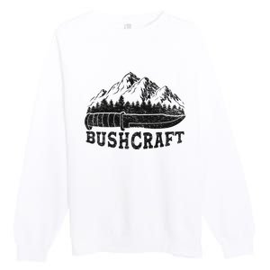 Bushcraft Knife Survival Outdoor Nature Forest Wilderness Premium Crewneck Sweatshirt